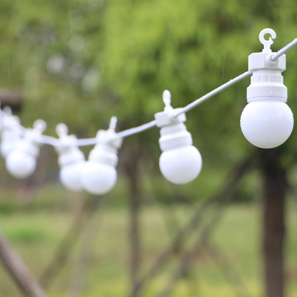 

110/220V LED String Light With 20 Milky Bulbs Fairy Lights Waterproof For Home Outdoor Garden Party Wedding Holiday Decor Lights