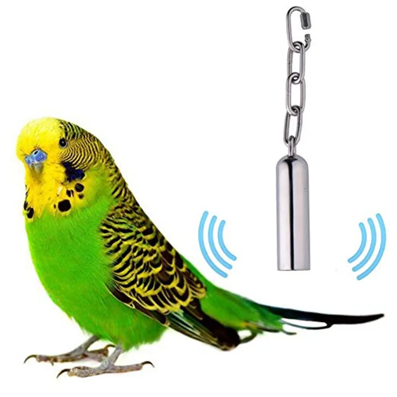 

Stainless Steel Bell Toy for Birds,Heavy Duty Bird Cage Toys for Parrots, African Greys, Mini Macaws, Small Cockatoos