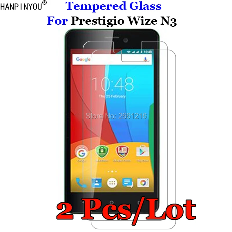 

2Pcs/Lot For Prestigio Wize N3 5.0" Tempered Glass 9H 2.5D Premium Screen Protector Film For Psp 3507 Duo N 3 PSP3507DUO PSP3507