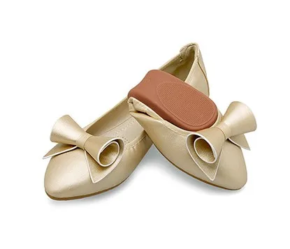 Bowtie 34 2018 blue silver Grande white black Cyabmoz Mocassins Pink gold Oeuf 45 Taille Danse Nouvelles Casual Chaussures Confortable Femmes Doux Ballet Rouleaux Pliage Appartements wTnFq4RI