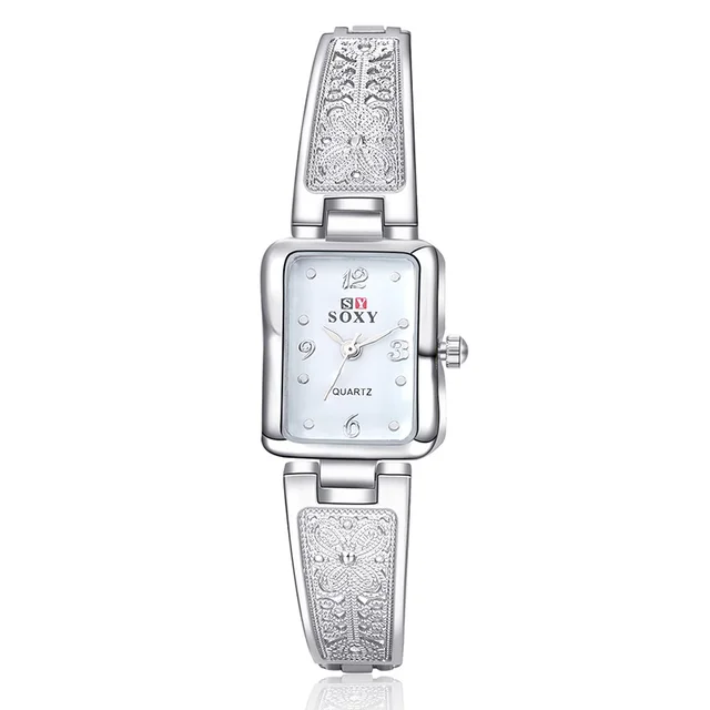 SOXY Fashion Silver Bracelet Watch Women Watches Luxury Women's Watches Clock re SOXY Fashion Silver Bracelet Watch Women Watches Luxury Women's Watches Clock re