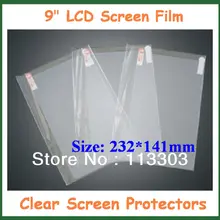 100 шт Защитная пленка универсальная 9 дюймов lcd прозрачная защитная пленка с отверстием для камеры размер 232x141 мм без розничной упаковки