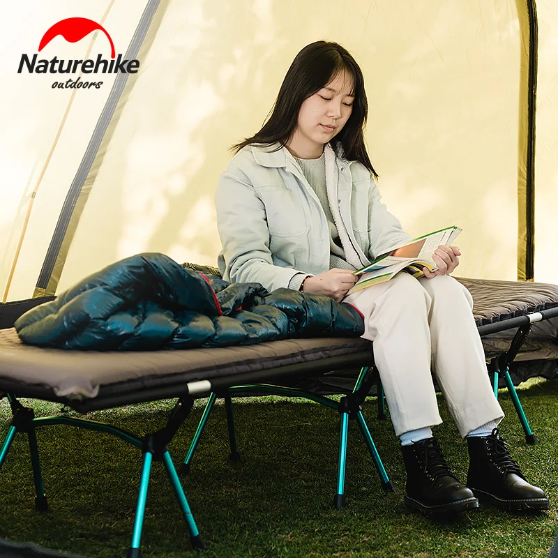 Naturehike في 2018 جديد التخييم حصيرة قوي مريحة المحمولة خيمة قابلة للطي السرير سرير النوم في الهواء الطلق التخييم طوي السرير