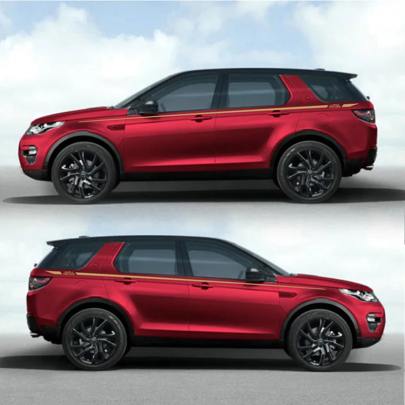 TAIYAO автомобильный Стайлинг, Спортивная наклейка для RANGE ROVER LR4 HSE LUX Mark Levinson, автомобильные аксессуары и наклейки, авто стикер - Название цвета: Red car