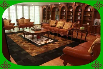 

2018 free shipping 100% natural genuine cow leather floor mat