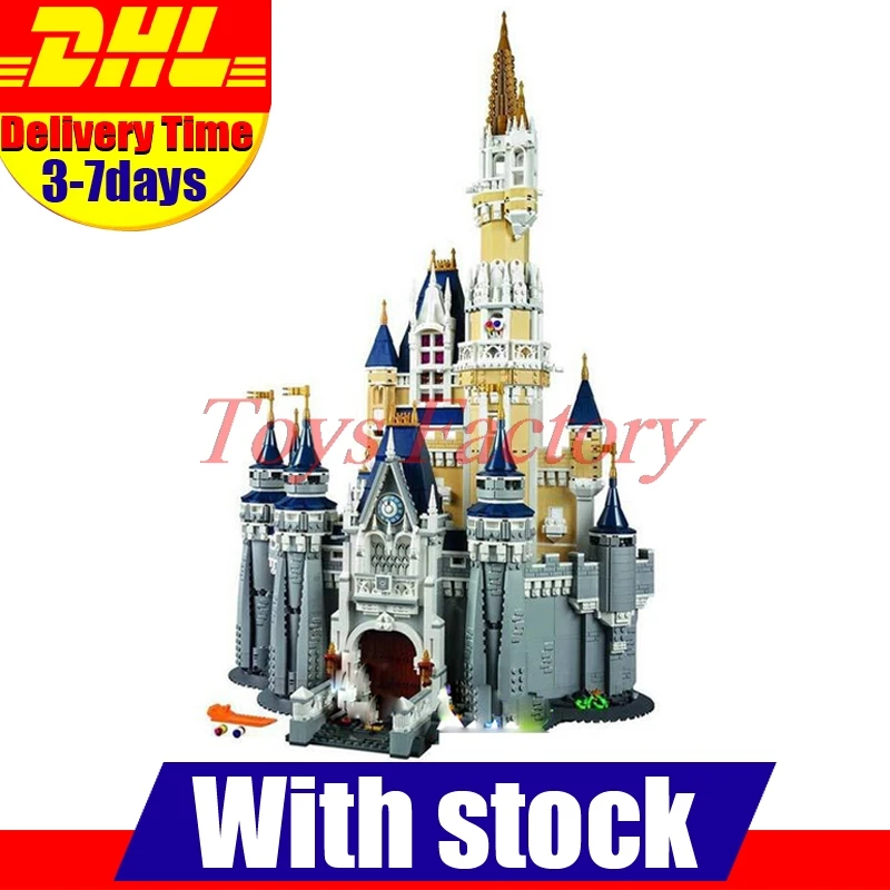 

DHL Lepin 16008 City  Street Cinderella Princess Castle 4080Pcs Model Building Set Block Kid Toys Gift Compatible 71040