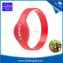 100 шт/лот 13,56 МГц RFID браслет с ультралайтом, близкий Силиконовый водонепроницаемый браслет для контроля доступа/мероприятий/NFC
