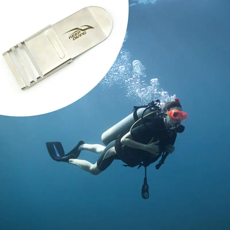 الغوص الفولاذ المقاوم للصدأ مشبك الغوص مع الثقيلة مشبك الغوص حزام مشبك المياه إكسسوارات رياضية