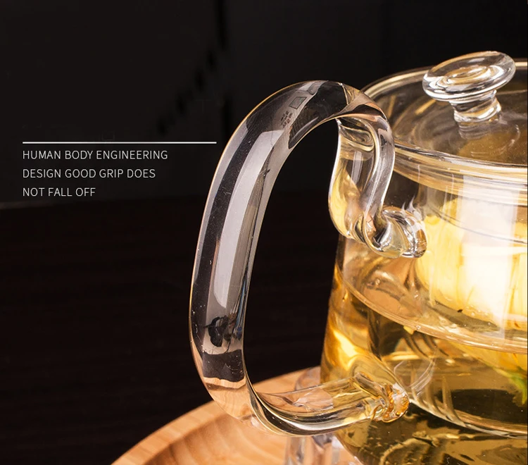 1Pce высокое качество термостойкие нагреваемые Стеклянные китайские чайники чайный набор кунг-фу пуэр чайник кофе стеклянный чайник офисный чайник