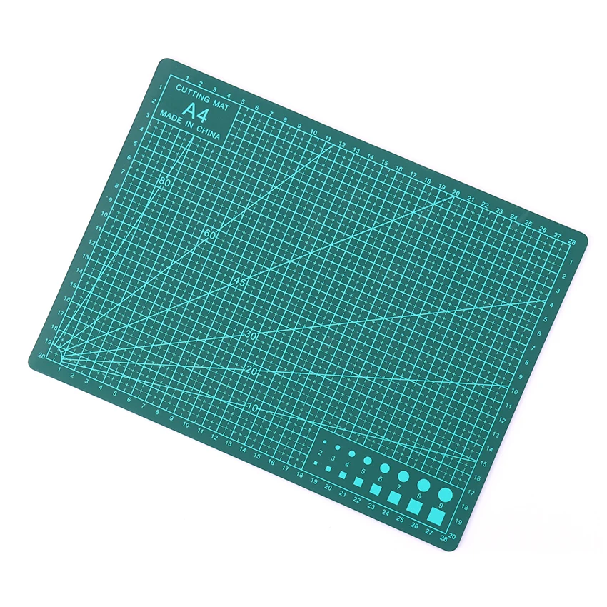 

1PC 30cm X22cm Pvc Rectangle Cutting Mat Tool A4 Craft Dark Green