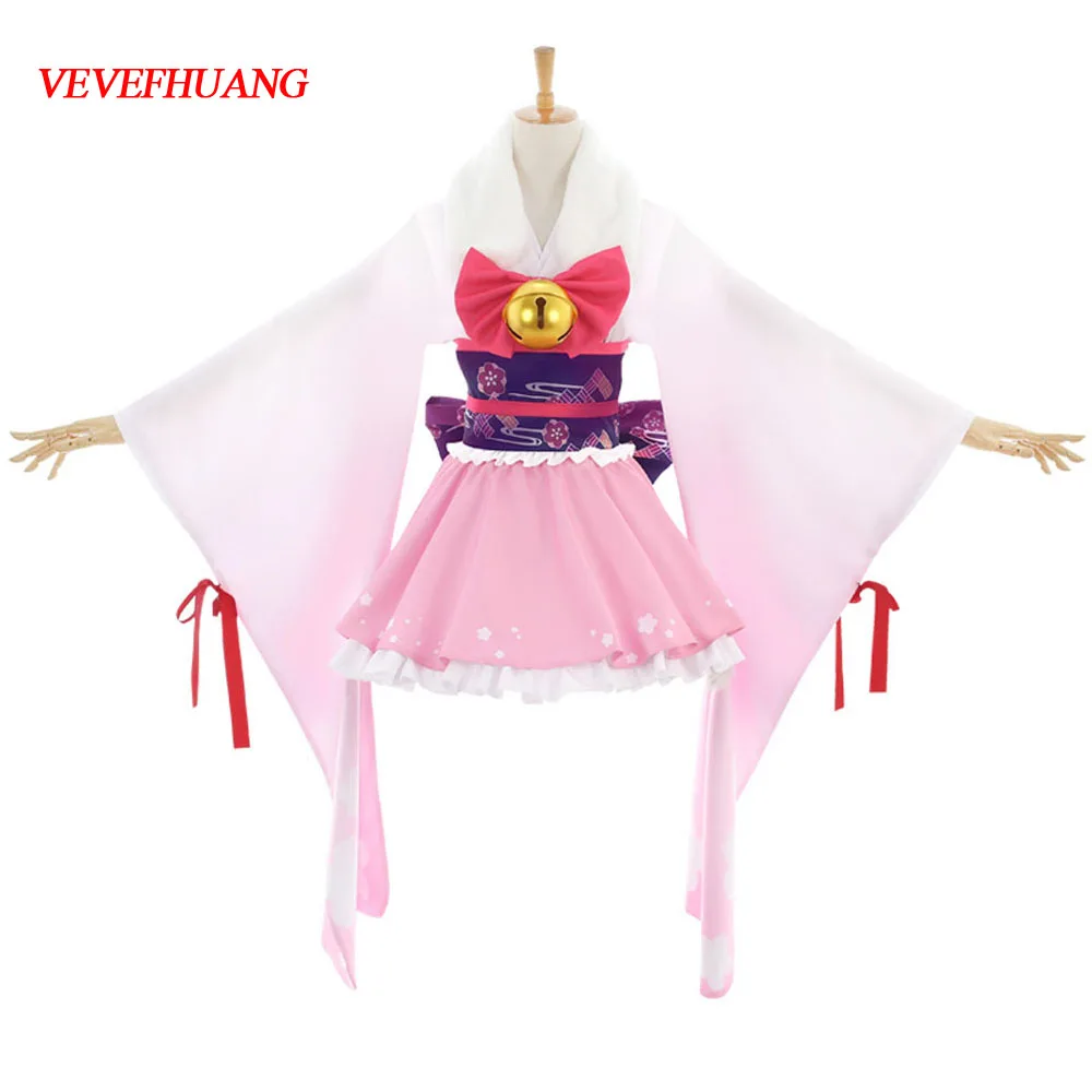 

VEVEFHUANG Game Virtual YouTuber Kizuna AI Cherry Blossom Festival Kimono Azur Lane Destroyer Lovely Uniform Cosplay Costume