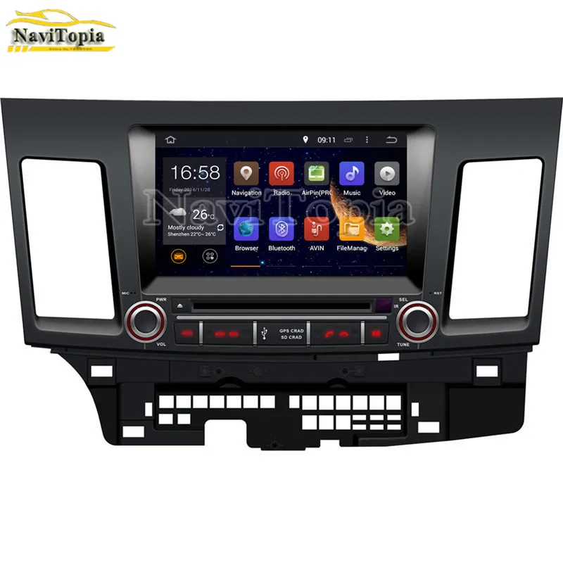 NAVITOPIA 4G ram 64G rom PX6 шесть ядер Android 9 0 автомобильный DVD gps Для Mistubishi Lancer 2007-Для Galant Fortis