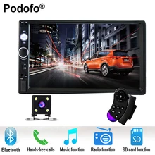 Podofo 2 din car radio 7 HD Player MP5 Touch Screen Digital Display Bluetooth USB SD