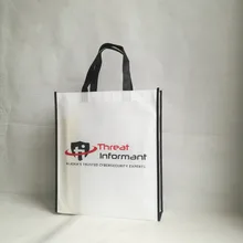 500 шт/партия пакет на заказ с логотипом не тканые сумки многоразовые большие рекламные сумки для выставки