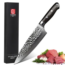 Yarenh 8,5 дюймов шеф-повар Ножи профессиональные японские Дамаск Нержавеющая сталь гьюто Ножи лучшие Кухня ножей