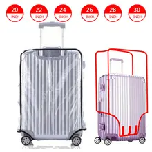 ПВХ водонепроницаемая Прозрачная защитная дорожная сумка чемодан защитный чехол для 20-30 дюймов багажный чехол