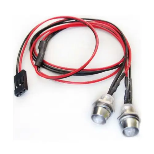 2Leds 5mm LED Light Super White Headlight for RC Car Truck Tank HSP