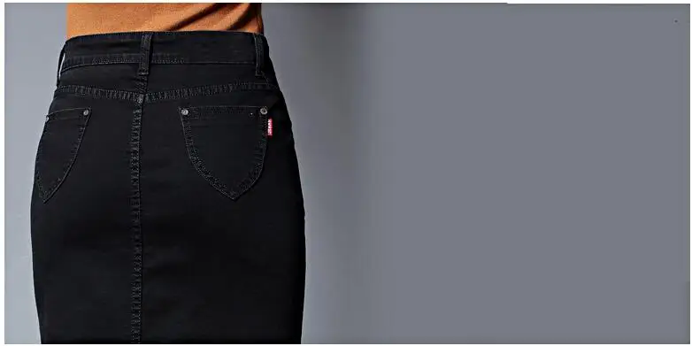 Новая Летняя мода плюс размер тонкий однобортный открытый вилка джинсовая юбка для женщин большие размеры S-6XL джинсовая Midiskirt