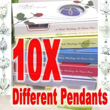 Распродажа, популярный подарок,, партия из 10 коробок, разные Смешанные Подвески, ожерелье с жемчугом, подарок, set-who133