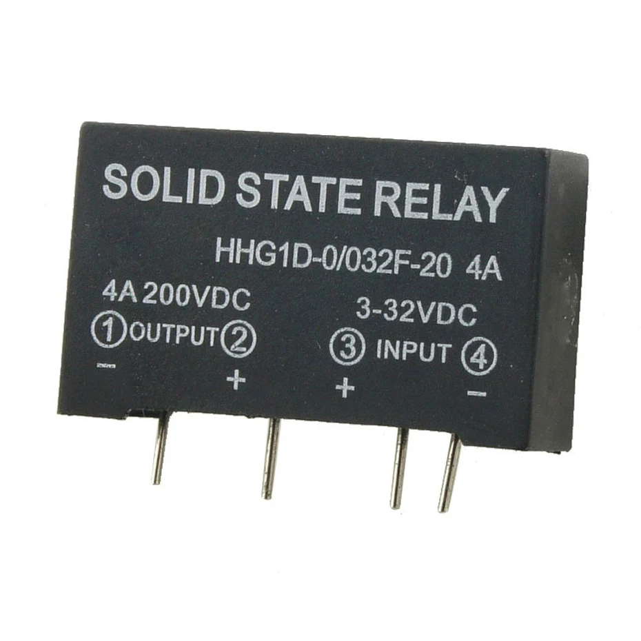 Input 3 32V DC Output 4A 200V DC 4 Pin PCB Solid State Relay HHG1D 0