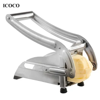 

Stainless Steel Manual French Fries Slicer food truck Chipper Chip Cutter Chopper Maker Potato Chips Making Machine dropshipping
