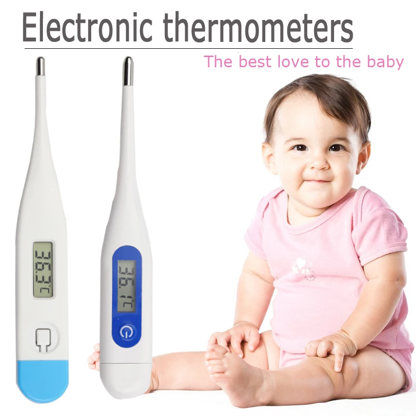 Digital LCD Heating Thermometer Tools Fever Check Kids Baby Child Body