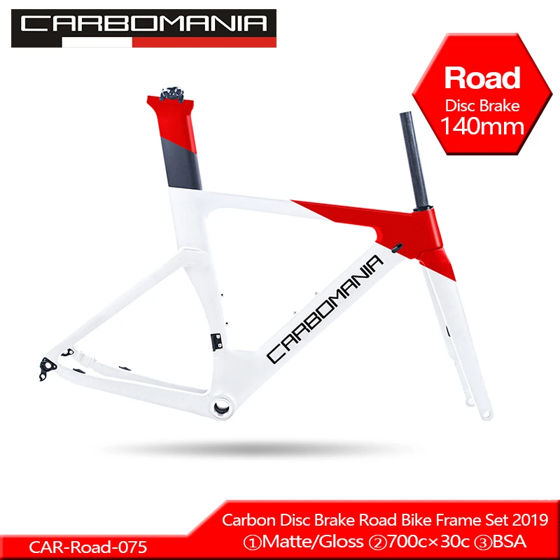

2019 Carbon Road Frame Disc Brake 700c Carbon Disc Bike Frame Di2 Mechanical Road Cycling Race Bicycle Frame Set Thru Axle 12mm