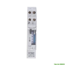 Relé programável mecânico 110-240v 16a do interruptor do temporizador do trilho do ruído de 24 horas
