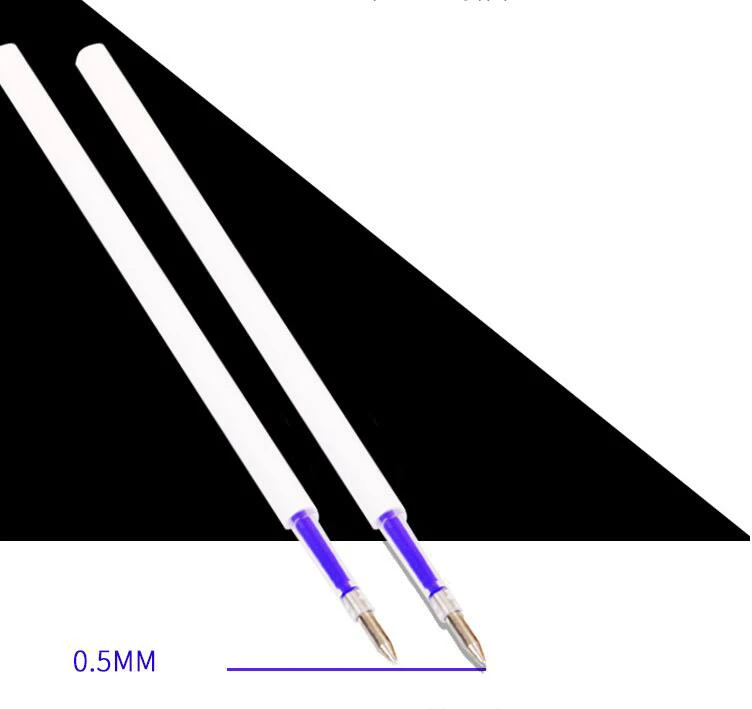 10 шт пресс-гелевая ручка стержень со стираемыми чернилами Синяя пуля заправка 0,5 мм канцелярские принадлежности для офиса и школы Caneta Ручка для письма Escolar принадлежности