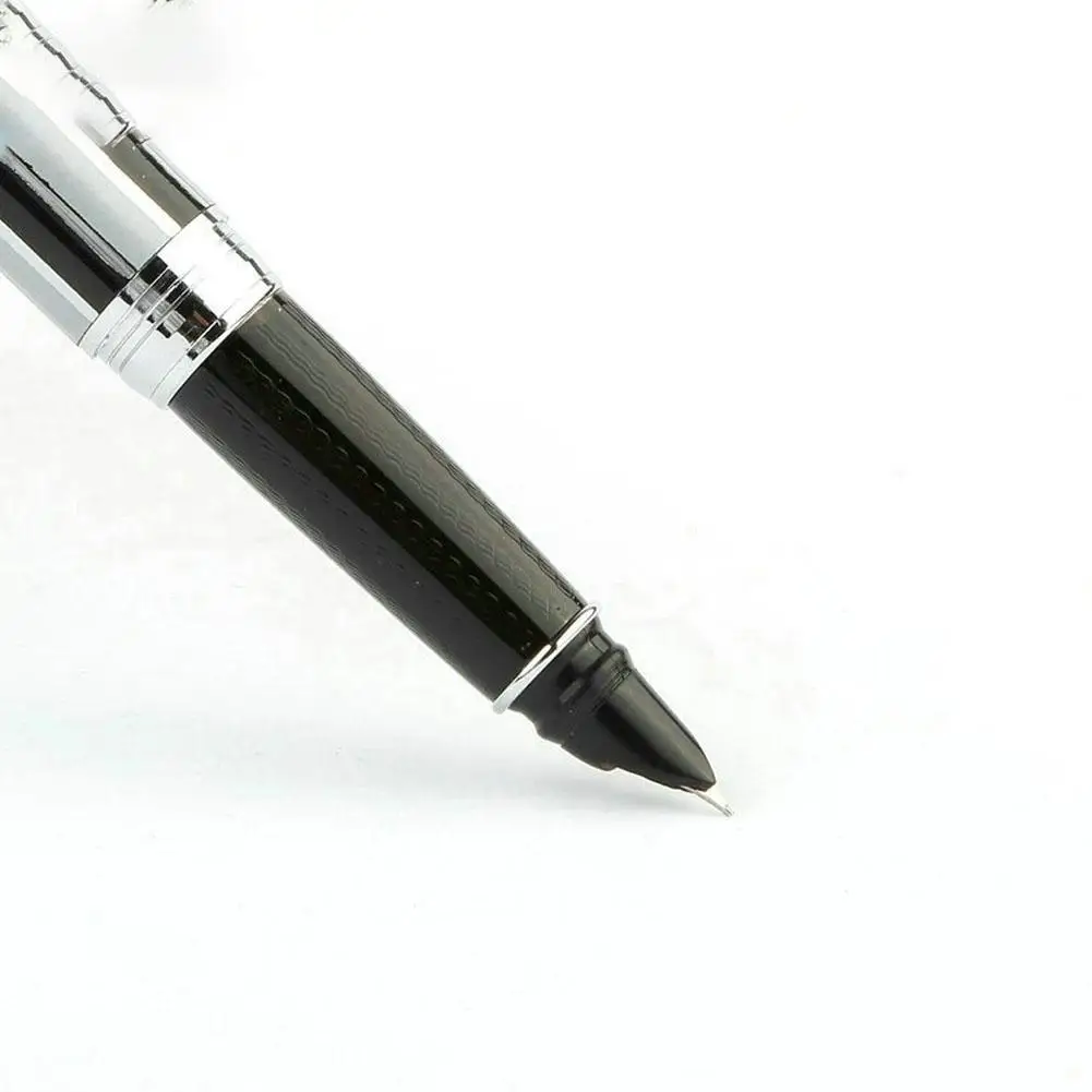 Классический герой 573 черная серебряная квадратная сетка старшая иридиевая перьевая ручка авторучка Классическая Быстрая доставка r20