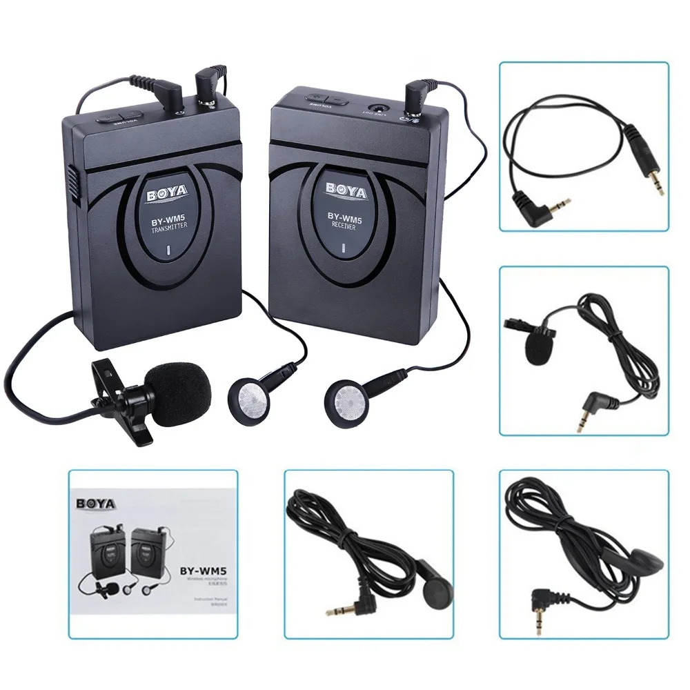BOYA BY-WM5/WM6/WM8 Camera Wireless Lavalier
