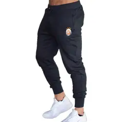 95% хлопок Пользовательские Логотип Мужские штаны для бега Мужская спортивная одежда нижняя часть спортивного костюма обтягивающие
