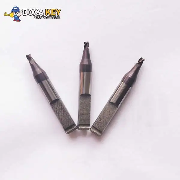 

2pcs/lot 3 tooth key cutter WC011A 2.5mm carbide end milling cutter RIC05304B for KEYLINE Bianchi 994 Laser key cutting machines