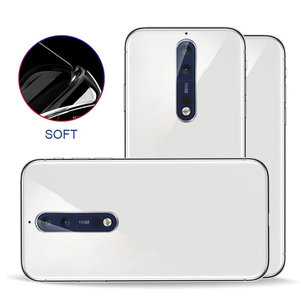 

Anti-Skid Soft TPU Ultra Thin Transparent Shockproof Scratch-Resistant Silicon Back Cover Case For Nokia 8 sirocco 9 Plus View