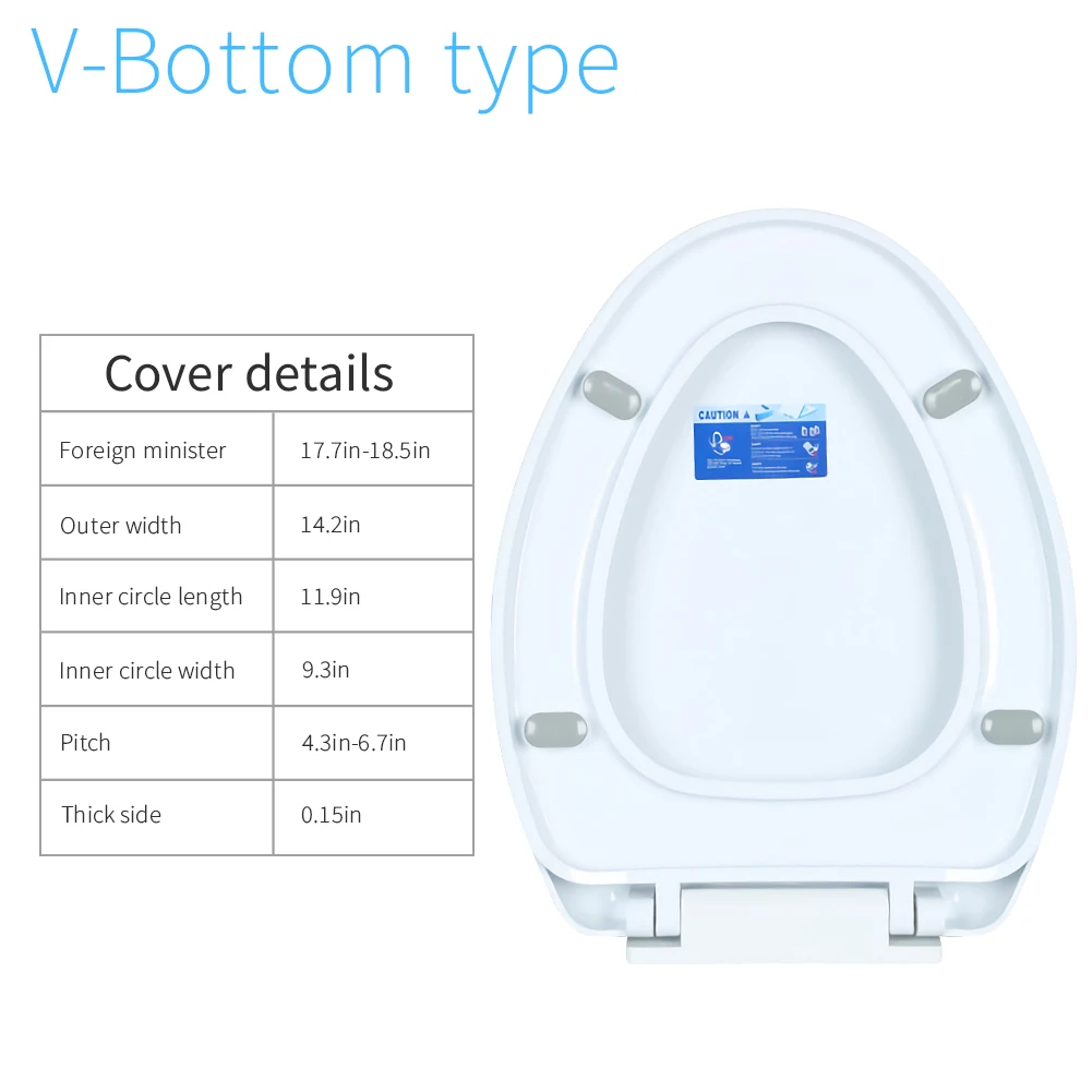 Медленно закрывающиеся сиденья для унитаза O/U/V тип запасная крышка набор белые бытовые антибактериальные быстросъемный туалет, сидения для унитаза крышка