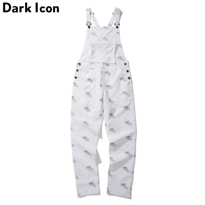 Мужские свободные брюки в стиле хип хоп с принтом штрих кода Dark Icon 2019|Комбинезоны|