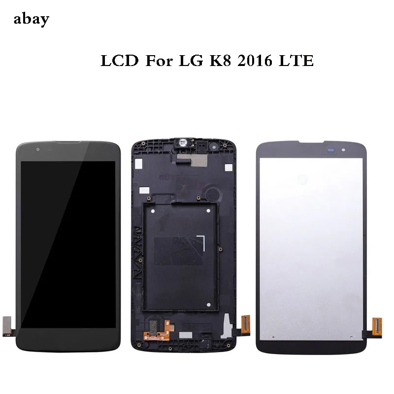 ЖК-дисплей 5 0 дюйма с рамкой для LG K8 2016 LTE K350N K350E K350DS кодирующий преобразователь