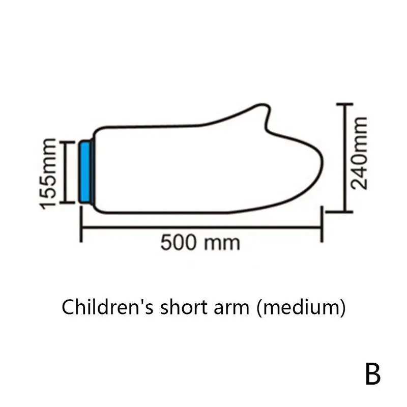 Водонепроницаемый детский Загерметизированный литой бинт протектор рана перелом ноги колено крышка поврежденные части тела Защита для душа ванна - Цвет: B