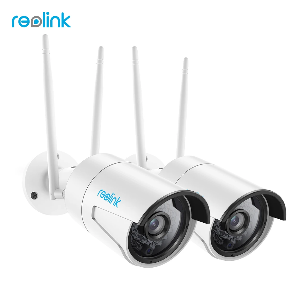 Reolink IP Camera WiFi HD 4MP 2.4G/5G SD Card Motion Storage Outdoor Bullet Wireless Cam RLC-410WS-2(2 cam pack) camera : image Reolink IP Camera WiFi HD 4MP 2.4G/5G SD Card Motion Storage Outdoor Bullet Wireless Cam RLC-410WS-2(2 cam pack) camera