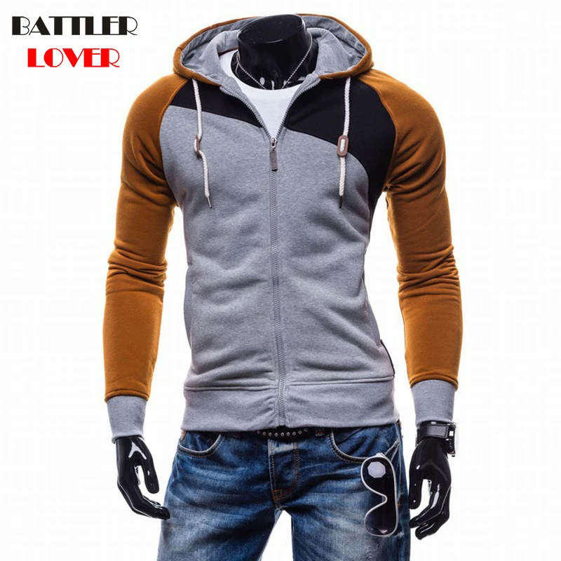 2017 Hoodies Men Sudaderas Hombre Hip Hop Mens Hoodies Brand Leisure Zipper Jacket Hoodie Sweatshirt Slim Men Hoody Sweatshirts