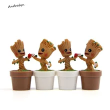 In Stock Brinquedos Guardians Of The Galaxy Mini Cute Model Action And Toy Figures Cartoon Movies And TV