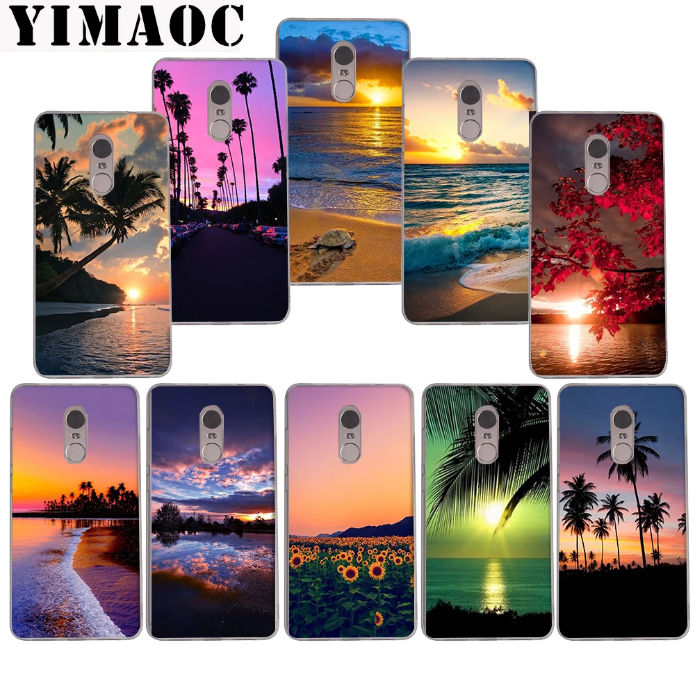 

YIMAOC 246z Romantic sunset Soft Case for Xiaomi Mi a1 a2 f1 6 8 lite se mix 2s Redmi 5 6 6a S2 Plus 5A Note 5 6 Pro 4 X