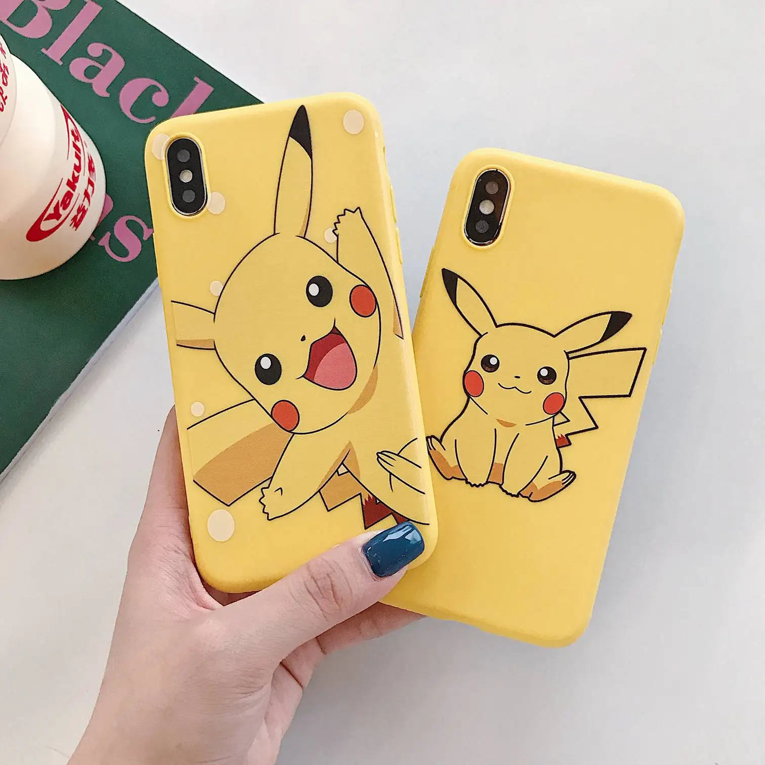 

For iPhone 7 Case cute Cartoon yellow Pattern case For iPhone XS Max XR/7 8 Plus 6s Plus soft silicon cover For iPhone 8 plus