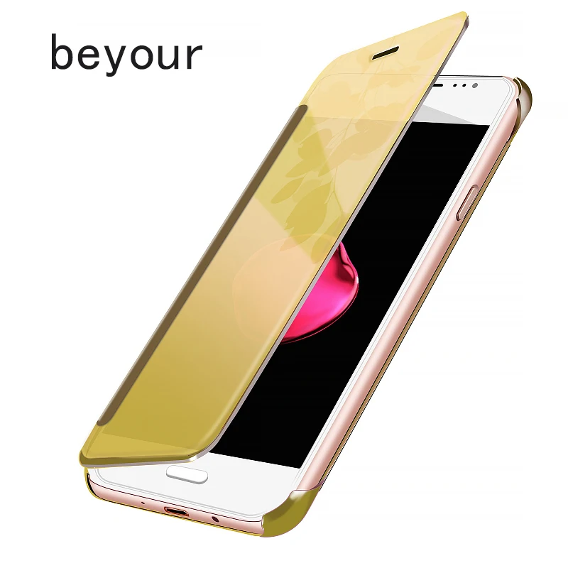 Прозрачный зеркальный чехол с окошком для samsung Galaxy J3 J5 2015 2016 2017 J7 Max Nxt Plus J1 J2 Prime On2