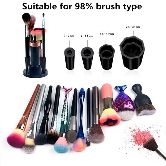Cheap 1Set UV ultraviolet Electric Makeup Brushes wool Hair 360 Degree Rotating Head Make Up USB charging Brush Tool automatic cleaner Cheap 1Set UV ultraviolet Electric Makeup Brushes wool Hair 360 Degree Rotating Head Make Up USB charging Brush Tool automatic cleaner