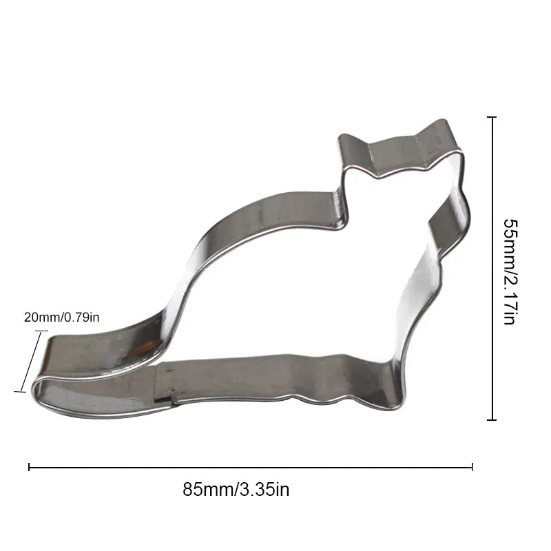 1 шт. милый Кот форма из нержавеющей стали Формочки для печенья Набор DIY бисквитные кондитерские изделия кухонные формы для выпечки Фондант вечерние украшения - Цвет: Cat D