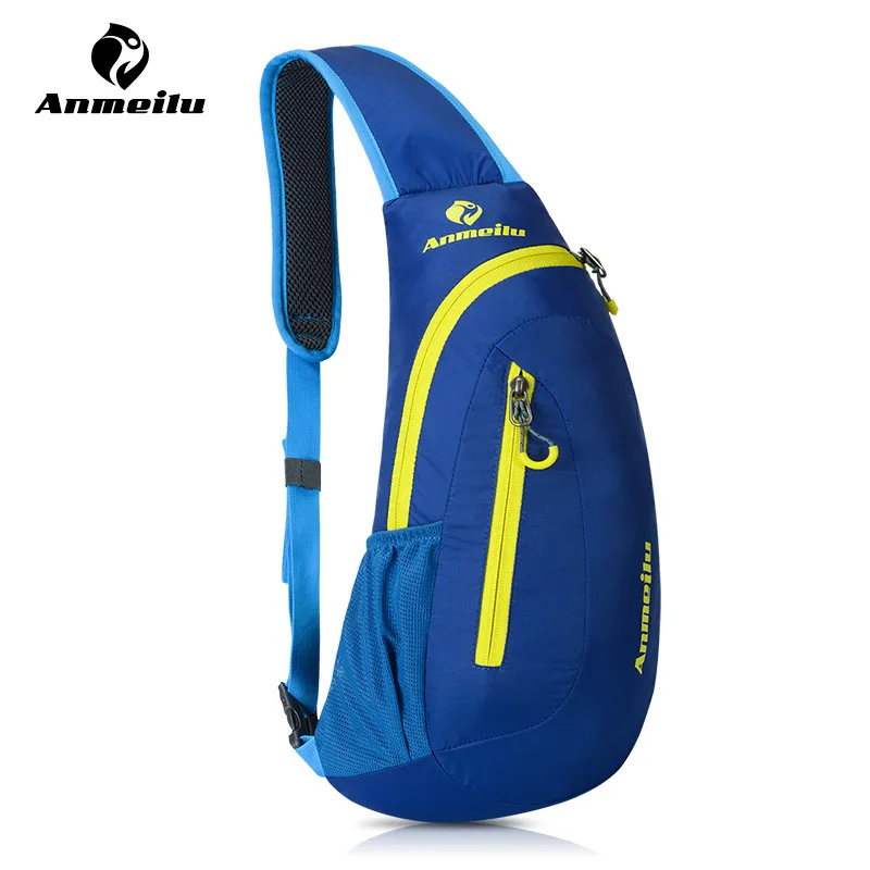 ANMEILU Bike Bicycle Bag 8L Nylon Men Women Outdoor Sport Cycling Backpack Running Gym Fitness Climbing Rucksack Chest Pack Bag