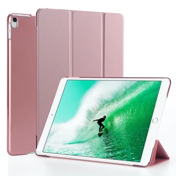 

For iPad Pro 10.5 case Leather Flip Smart Magnetic Case Cover For iPad Pro 10.5 Color PU Leather Transparent PC Back Cover Case