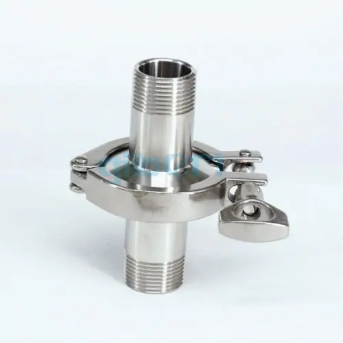 Набор тройных зажимов 1/2 &quotBSPT Male x 1 5&quot SUS304 нержавеющая сталь санитарный фитинг