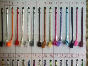 

Colorful hang tag string for paper tags, tie cord for garment clothing,18cm string seal,garment hang tag string/cords/tag seal